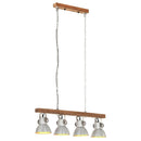 industriel loftlampe E27 mangotræ sølvfarvet - xlshop.dk