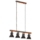 industriel loftlampe E27 mangotræ sort - xlshop.dk