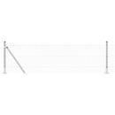 Kædehegn med betonbund 25 x 0,6 m Galvaniseret stål Sølv Mesh - xlshop.dk