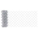 Kædehegn med betonbund 25 x 0,6 m Galvaniseret stål Sølv Mesh - xlshop.dk
