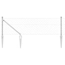 Kædehegn med pigge 25 x 0,6 m Galvaniseret stål Sølv Mesh - xlshop.dk