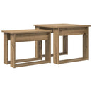 Kaffebord Sæt 2 stk. Artisan Egetræ 50 x 52 x 42 cm - xlshop.dk