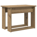 Kaffebord Sæt 2 stk. Artisan Egetræ 50 x 52 x 42 cm - xlshop.dk