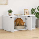 Kattebur møbel Hvid 100 x 49 x 45 cm Konstrueret træ - xlshop.dk