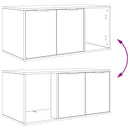 Kattebur møbel Røget eg 100 x 49 x 45 cm Konstrueret træ - xlshop.dk