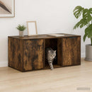 Kattebur møbel Røget eg 100 x 49 x 45 cm Konstrueret træ - xlshop.dk