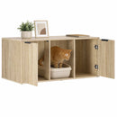 Kattebur møbel Sonoma-eg 100 x 49 x 45 cm Konstrueret træ - xlshop.dk