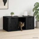 Kattebur møbel Sort eg 100 x 49 x 45 cm Konstrueret træ - xlshop.dk