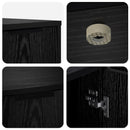 Kattebur møbel Sort eg 100 x 49 x 45 cm Konstrueret træ - xlshop.dk