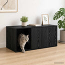Kattebur møbel Sort eg 100 x 49 x 45 cm Konstrueret træ - xlshop.dk