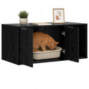 Kattebur møbel Sort eg 100 x 49 x 45 cm Konstrueret træ - xlshop.dk