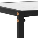 konsolbord 100x35x75 cm hærdet glas hvid - xlshop.dk