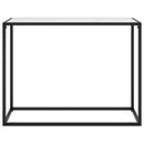 konsolbord 100x35x75 cm hærdet glas hvid - xlshop.dk