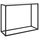konsolbord 100x35x75 cm hærdet glas hvid - xlshop.dk
