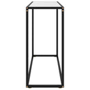 konsolbord 100x35x75 cm hærdet glas hvid - xlshop.dk