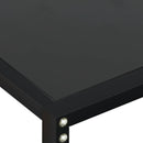 konsolbord 200x35x75,5 cm hærdet glas sort - xlshop.dk