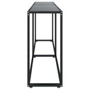 konsolbord 200x35x75,5 cm hærdet glas sort - xlshop.dk