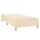 kontinentalseng med madras 90x190 cm stof cremefarvet - xlshop.dk