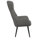 lænestol med skammel stof lysegrå - xlshop.dk
