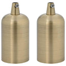 lampeholdere 2 stk bronze E27 - xlshop.dk