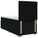 LED boksmadrasseng med madras Sort 80 x 200 cm Stof - xlshop.dk