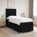 LED boksmadrasseng med madras Sort 80 x 200 cm Stof - xlshop.dk