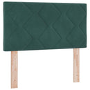 LED sengegavl Mørkegrøn 80 cm Fløjl - xlshop.dk