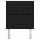 LED sengegavl Sort Stof - xlshop.dk