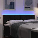 LED sengegavl Sort Stof - xlshop.dk