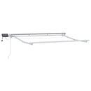 Manuel markise-ramme med LED-lys Gul og Hvid 3 x 2 m - xlshop.dk