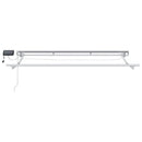 Manuel markise-ramme med LED-lys Gul og Hvid 3 x 2 m - xlshop.dk