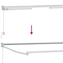 Manuel udtrækkelig markise med LED Gul og Hvid 3 x 2 m - xlshop.dk