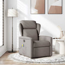 massagestol stof gråbrun - xlshop.dk