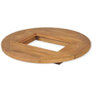 ølkassebordplade teak 70 cm - xlshop.dk