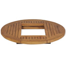 ølkassebordplade teak 70 cm - xlshop.dk