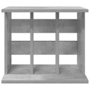 Opbevaring af vinylplader Betongrå 42 x 33 x 36 cm - xlshop.dk