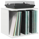 Opbevaring af vinylplader Hvid 42 x 33 x 36 cm Konstrueret træ - xlshop.dk