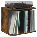 Opbevaring af vinylplader Røget eg 42 x 33 x 36 cm - xlshop.dk