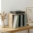 Opbevaring af vinylplader Sonoma-eg 42 x 33 x 36 cm - xlshop.dk