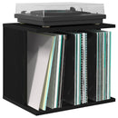 Opbevaring af vinylplader Sort eg 42 x 33 x 36 cm - xlshop.dk