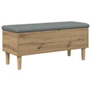 Opbevaringsbænk med pude Artisan-eg 102 x 42 x 46 cm - xlshop.dk