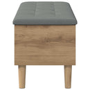 Opbevaringsbænk med pude Artisan-eg 102 x 42 x 46 cm - xlshop.dk