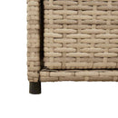opbevaringsskab til haven 105x55x113 cm polyrattan beige - xlshop.dk