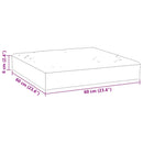 pallehynde 60x60x6 cm oxfordstof sort - xlshop.dk
