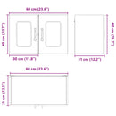 Panel til opvaskemaskine Kalmar Hvid 60 x 31 x 40 cm - xlshop.dk