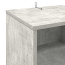 Pladeskab Betongrå 38 x 33 x 61 cm Konstrueret træ - xlshop.dk