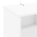 Pladeskab Hvid 38 x 33 x 61 cm Konstrueret træ - xlshop.dk