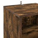 Pladeskab Røget eg 38 x 33 x 61 cm Konstrueret træ - xlshop.dk