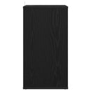 Pladeskab Sort eg 38 x 33 x 61 cm Konstrueret træ - xlshop.dk