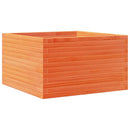 plantekasse 80x80x45,5 cm massivt fyrretræ gyldenbrun - xlshop.dk
